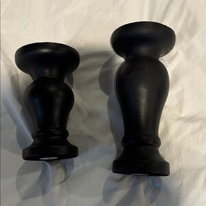 Black Decorative Candle Holders
